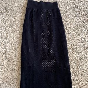 Black pencil skirt